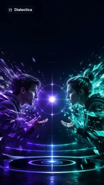 Dialectica A heated online debate about a trivial topic is instantly elevated when users summon a witty AI moderator on 'Dialectica' to dissect fallacies and restore hilarious, structured logic: Cut the noise. Master the debate.